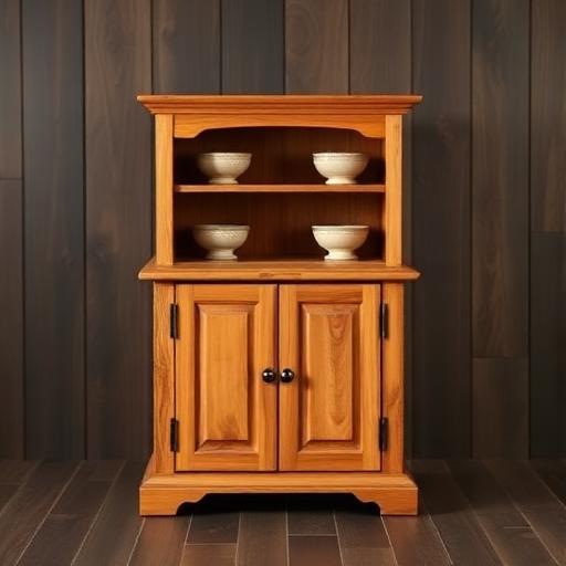 Armarinho artesanal de madeira maciça