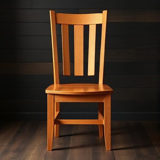 Cadeira artesanal de madeira maciça